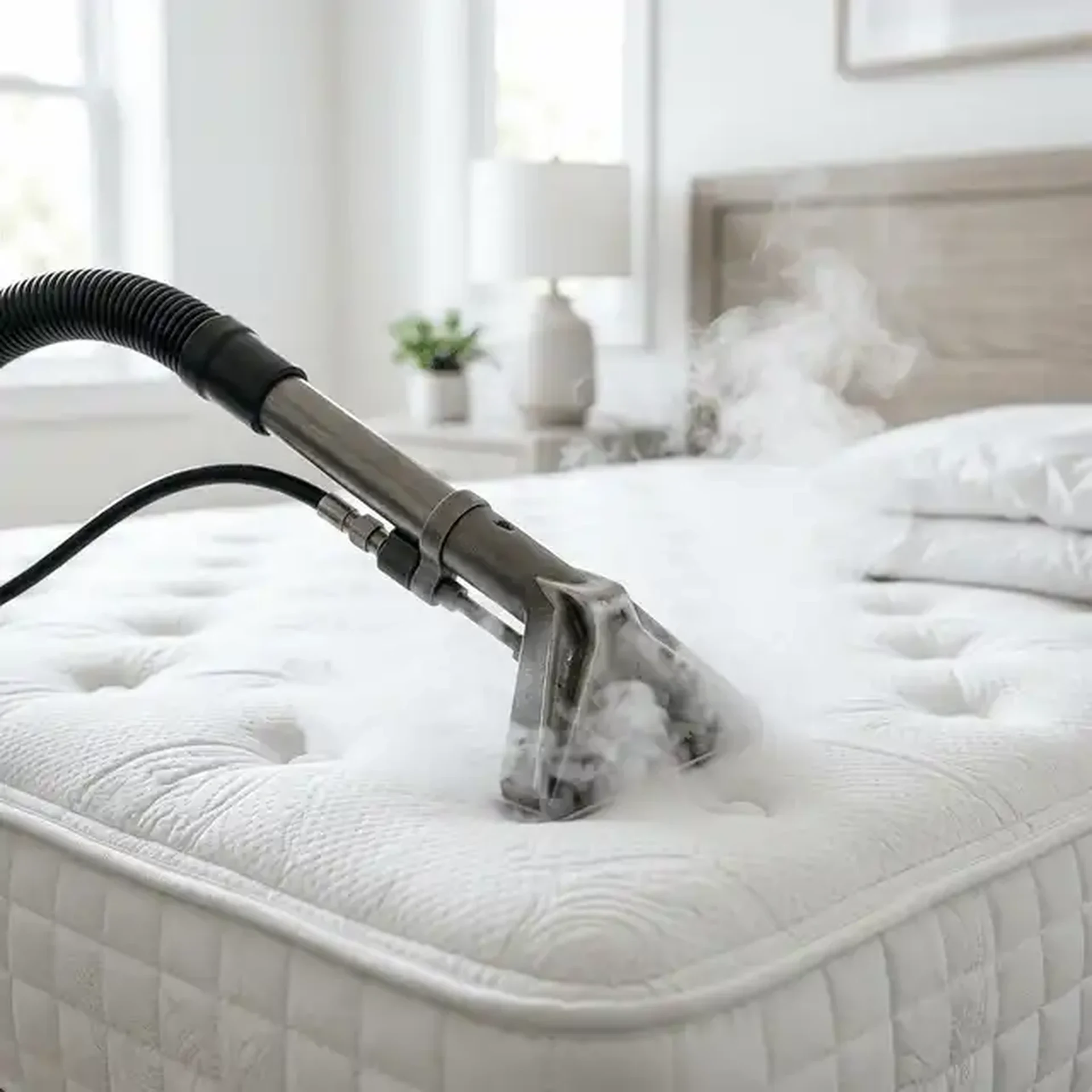 Désinfection de matelas par extraction à la vapeur